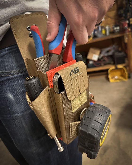 Atlas 46 Murphy Tool Speed Pouch Plus ROTATE/QUICK RELEASE Coyote/Orange - Edmondson Supply