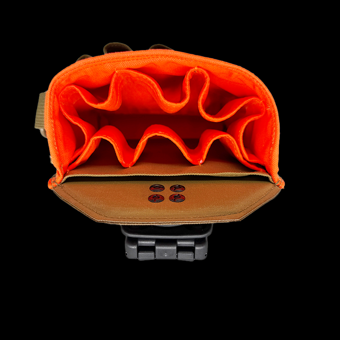 Atlas 46 Professional Technician's Pouch - ROTATE/QUICK RELEASE Coyote/Orange - Edmondson Supply