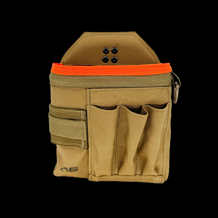 Atlas 46 Professional Technician's Pouch - ROTATE/QUICK RELEASE Coyote/Orange - Edmondson Supply