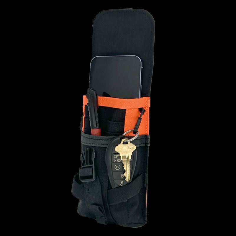 Atlas 46 Flapped Mobile Phone Pouch ROTATE/QUICK RELEASE Coyote/Orange - Edmondson Supply