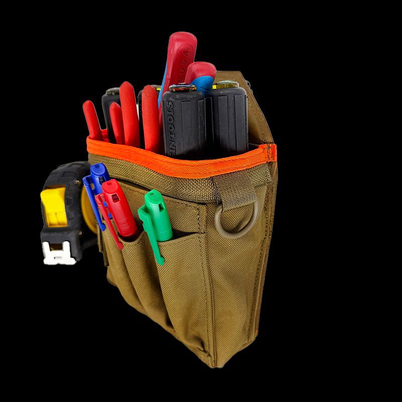 Atlas 46 Professional Technician's Pouch - ROTATE/QUICK RELEASE Coyote/Orange - Edmondson Supply