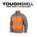 Milwaukee 204G-21L M12™ Heated TOUGHSHELL™ Jacket (Gray, Size L) - Edmondson Supply