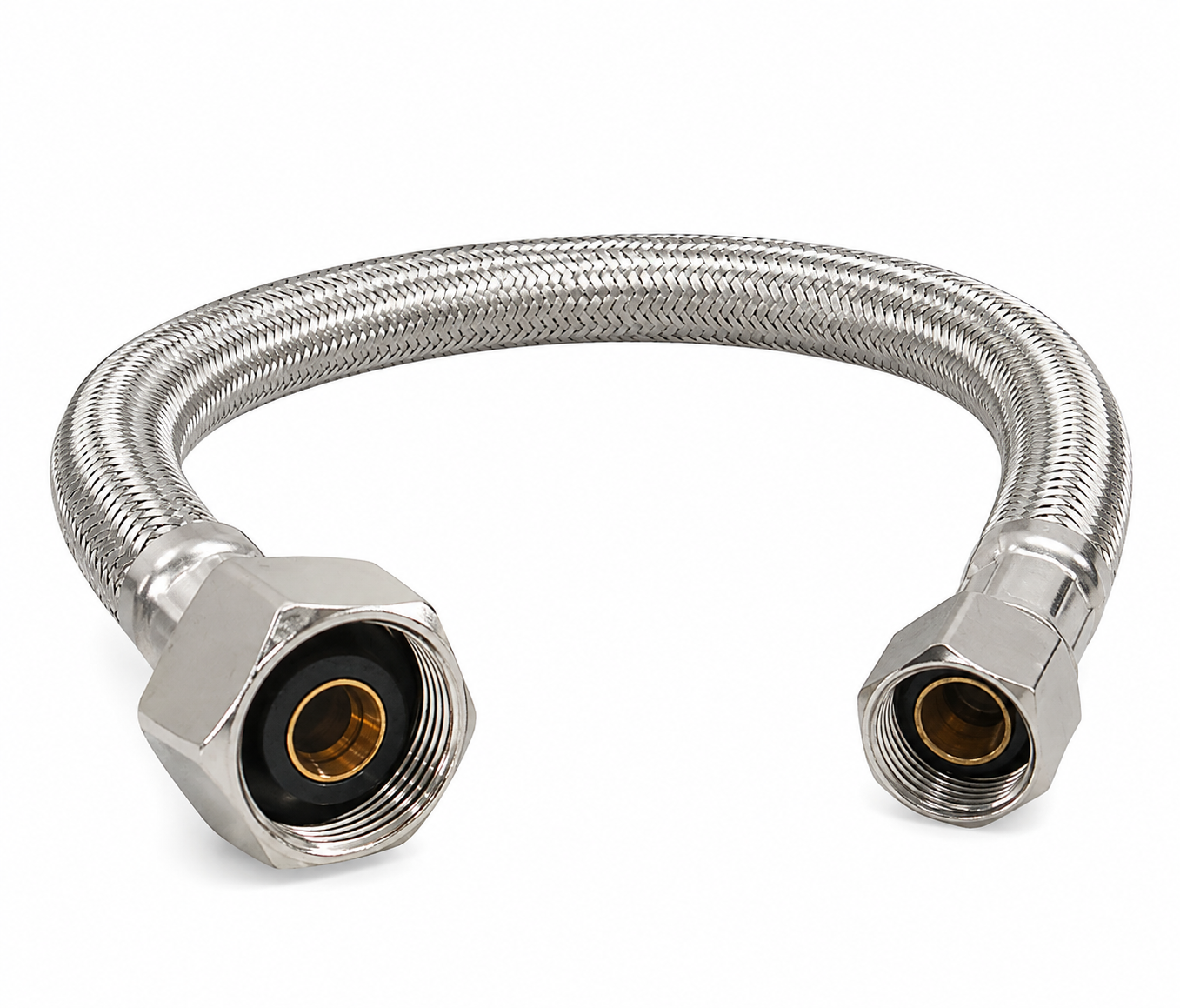 Kissler 88-2016 Braided Stainless Steel Faucet Connector, 3/8" x 1/2" x 16" - Edmondson Supply