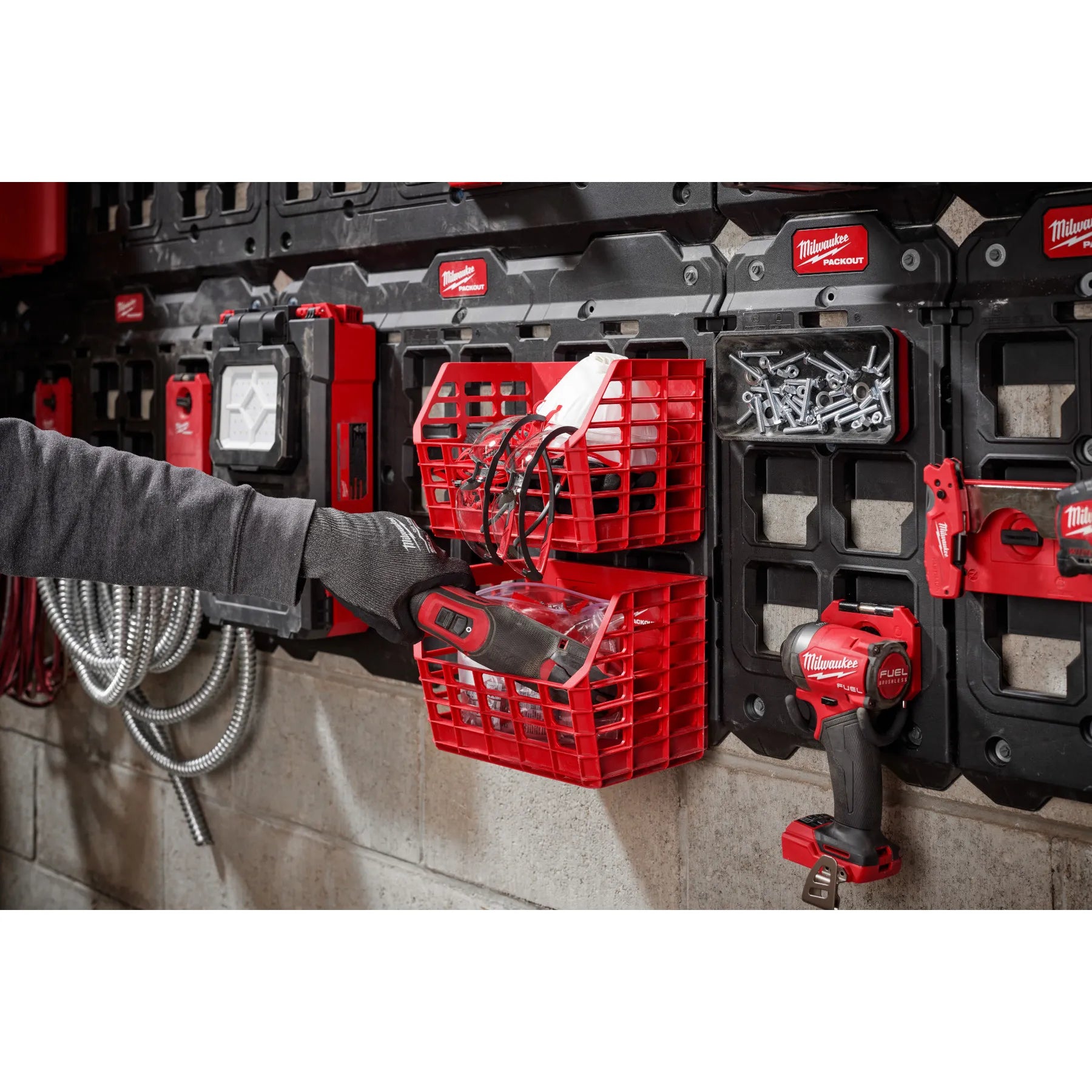 Milwaukee 48-22-8342 PACKOUT™ Compact Wall Basket - Edmondson Supply