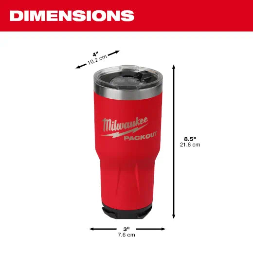 Milwaukee 48-22-8393R PACKOUT™ 30oz Tumbler - Edmondson Supply