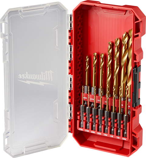 Milwaukee 48-89-4670 SHOCKWAVE Impact Duty™ RED HELIX™ Titanium Drill Bit Set - 15PC - Edmondson Supply