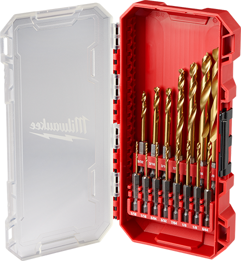 Milwaukee 48-89-4670 SHOCKWAVE Impact Duty™ RED HELIX™ Titanium Drill Bit Set - 15PC