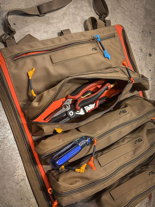 Atlas 46 Yorktown Tool Roll® SAE – Medium Size Coyote/Orange - Edmondson Supply