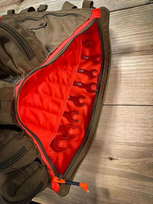 Atlas 46 Yorktown Tool Roll® SAE – Medium Size Coyote/Orange - Edmondson Supply