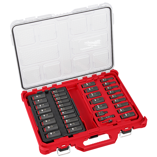 Milwaukee 49-66-6805 SHOCKWAVE Impact Duty™ Socket 3/8” Dr 36PC PACKOUT Set - Edmondson Supply