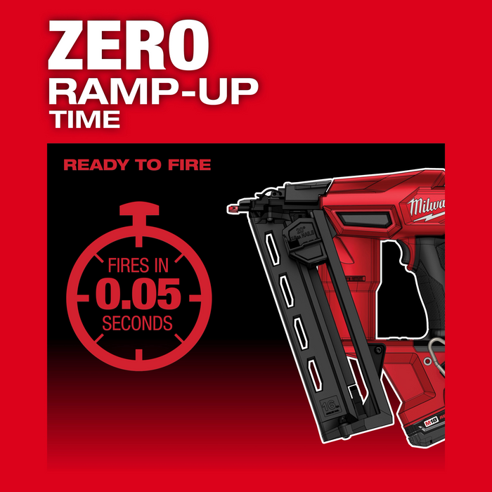 Milwaukee 2841-20 M18 FUEL™ 16 Gauge Angled Finish Nailer (Tool Only) - Edmondson Supply