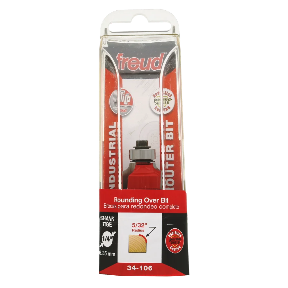 Freud 34-106 5/32" Radius Rounding Over Bit (Shank dia. 1/4") - Edmondson Supply
