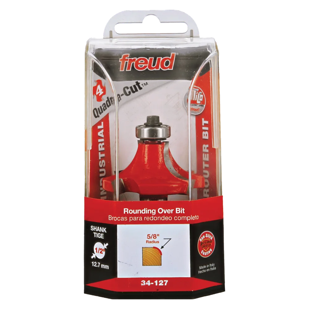 Freud 34-127 5/8" Radius Rounding Over Bit (Shank dia. 1/2") - Edmondson Supply