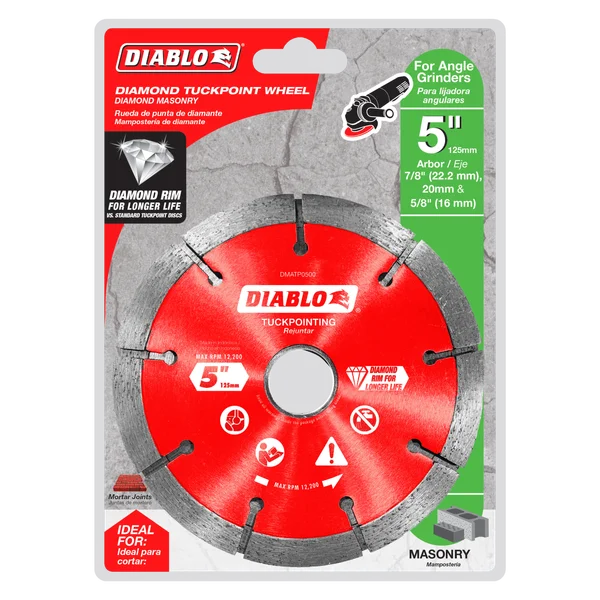 Diablo Tools DMATP0500 5" Diamond Tuck Point Masonry Disc - Edmondson Supply