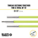 Klein Tools 50152 Mid-Flex Glow Fish Rod, 15-Foot - Edmondson Supply