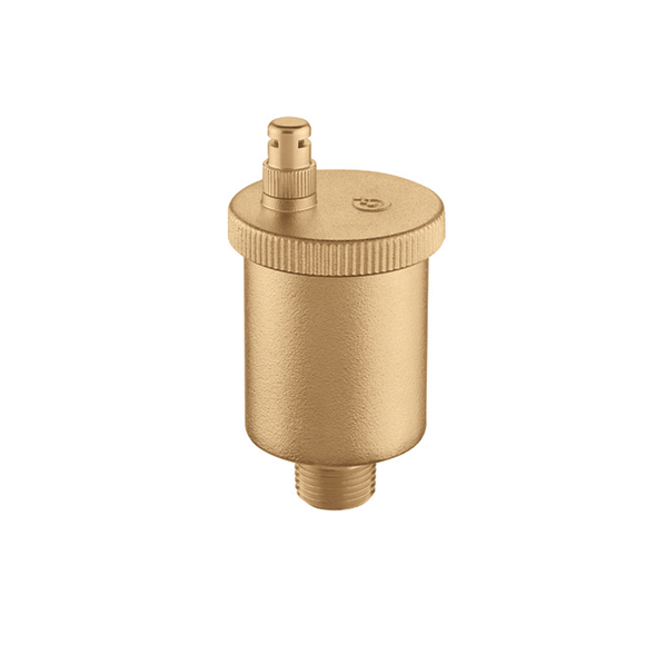 Caleffi 502043A MINICAL™ Automatic Air Vent with Hygroscopic Anti-Drip Cap, 1/2" MNPT - Edmondson Supply