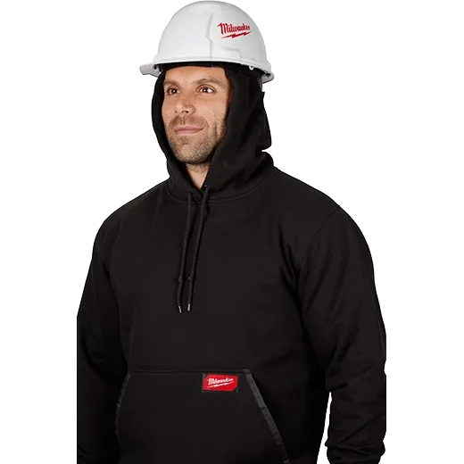 Milwaukee 350BXL Heavy Duty Pullover Hoodie (Black, Size XL) - Edmondson Supply