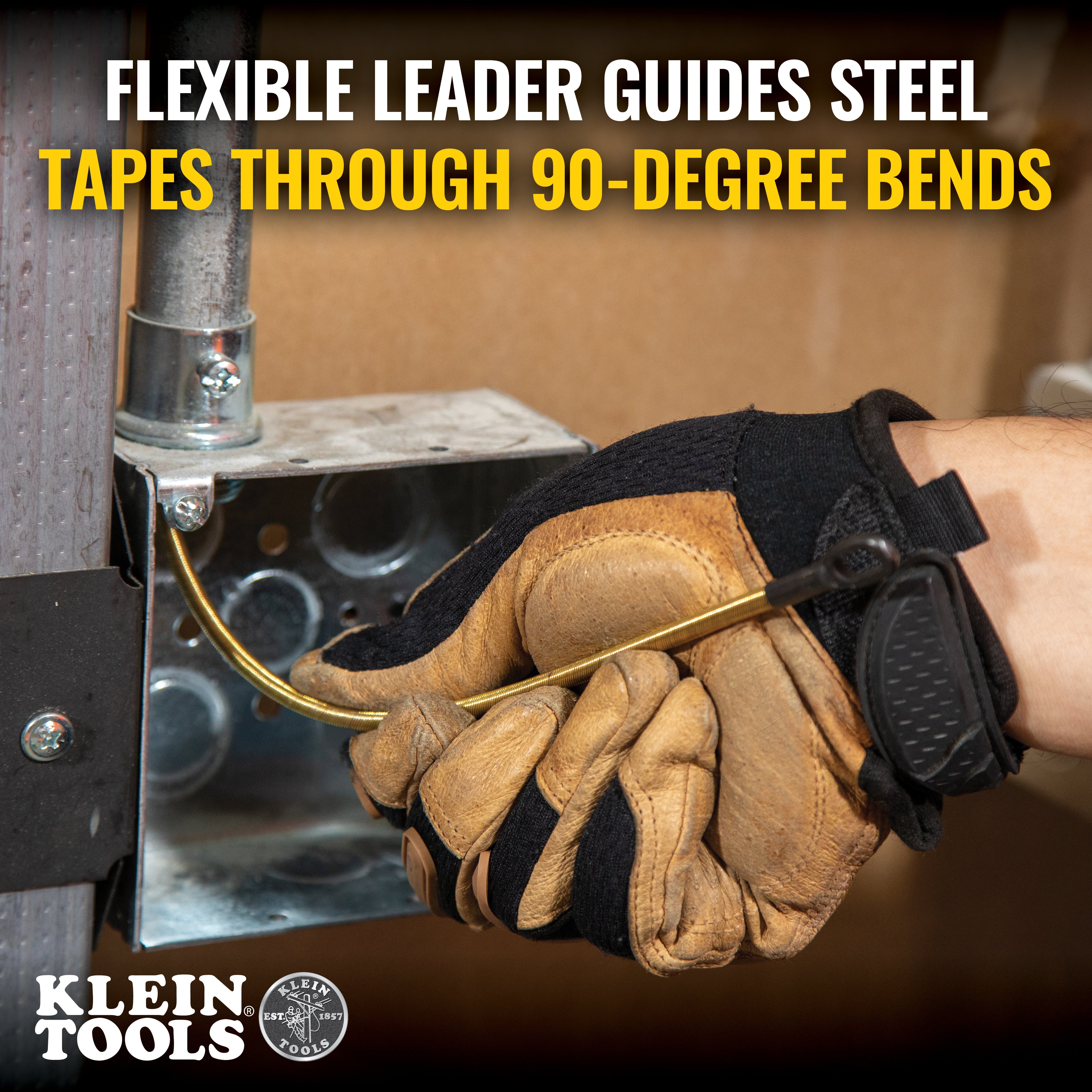 Klein Tools 50350 13-Inch Flexible Fish Tape Leader - Edmondson Supply