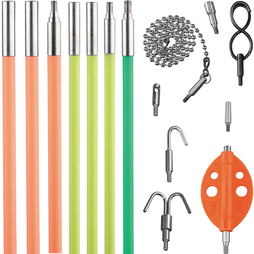 Klein Tools 50354 Multi-Flex Glow Rod Set, 35-Foot - Edmondson Supply