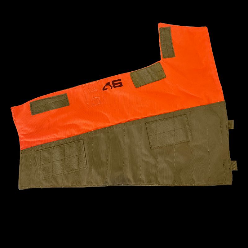 Atlas 46 A46-11-0075-1193 Wrench Roll Pouch - 14 Slot, V2 (Black/Orange) - Edmondson Supply