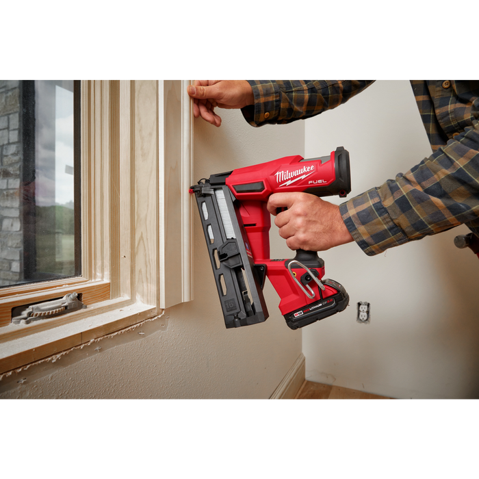 Milwaukee 2841-20 M18 FUEL™ 16 Gauge Angled Finish Nailer (Tool Only) - Edmondson Supply