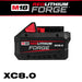 Milwaukee 48-11-1881 M18™ REDLITHIUM™ FORGE™ XC8.0 Battery Pack - Edmondson Supply