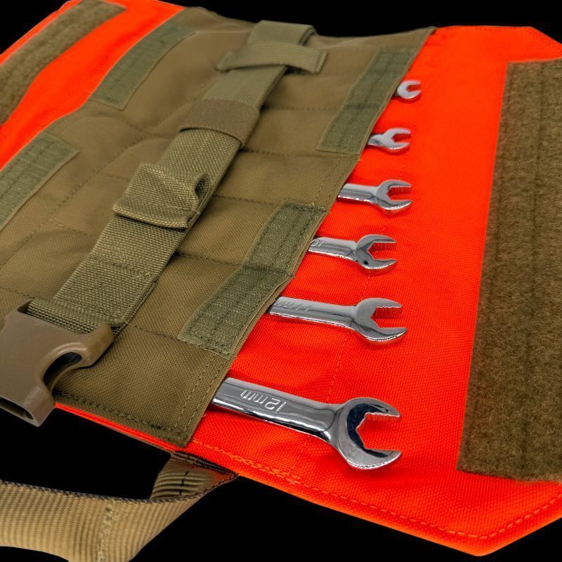 Atlas 46 Yorktown Tool Roll® - Mini - V3 Coyote/Orange - Edmondson Supply