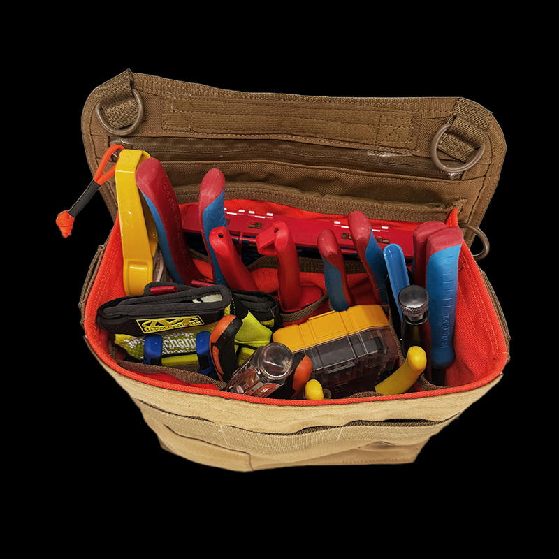 Atlas 46 A46-11-00080-1178-00 Benjamin Electrician/Technician Bag - V2 (Coyote/Orange) - Edmondson Supply