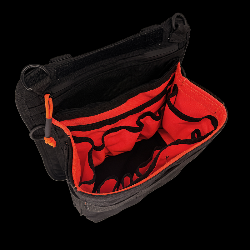 Atlas 46 A46-11-00080-1193-00 Benjamin Electrician/Technician Bag - V2 (Black/Orange) - Edmondson Supply