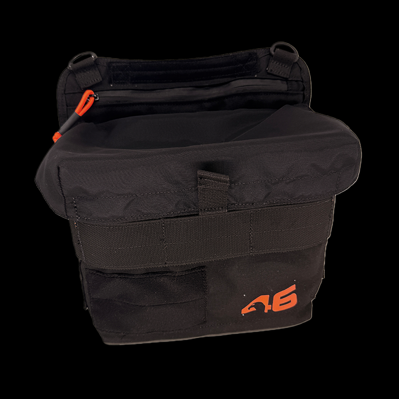 Atlas 46 A46-11-00080-1193-00 Benjamin Electrician/Technician Bag - V2 (Black/Orange) - Edmondson Supply