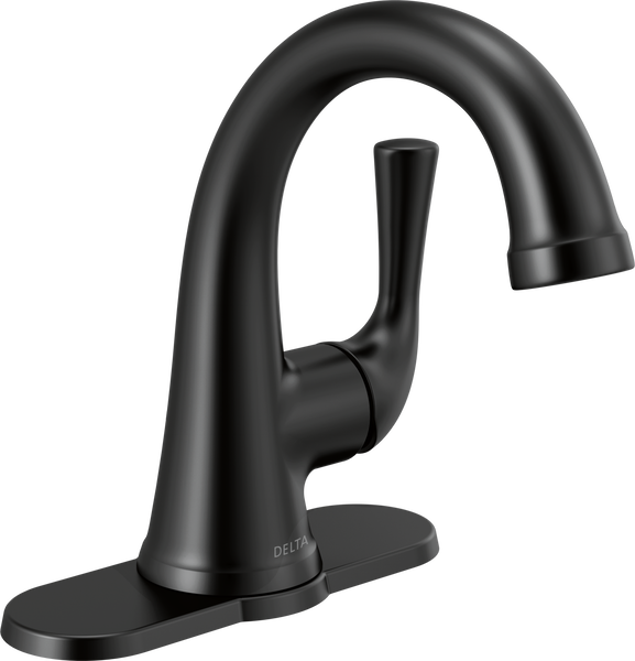 Delta KAYRA™ 533LF-BLMPU Single Handle Bathroom Faucet In Matte Black