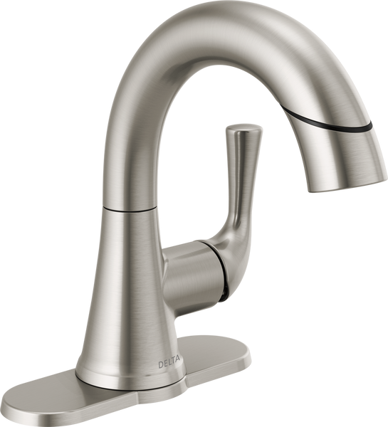 Delta KAYRA™ 533LF-SSPDMPU Single Handle Pull-Down Bathroom Faucet In Stainless