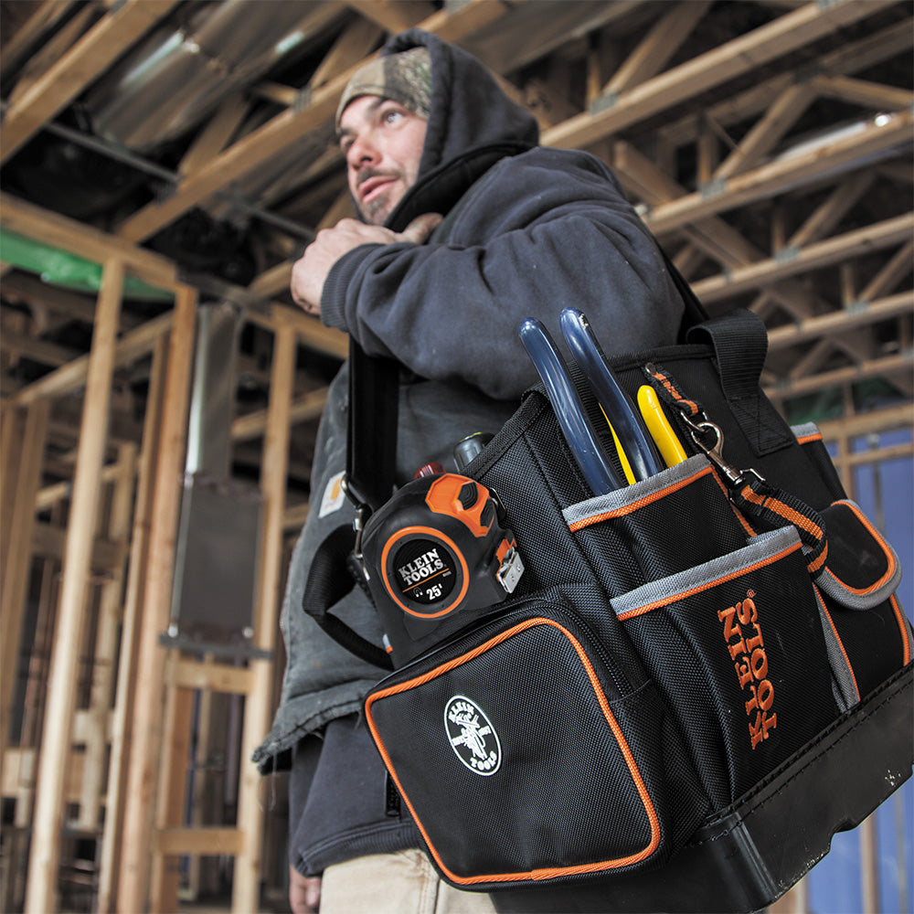 Klein Tools 5541610-14 Tool Bag, Tradesman Pro™ Tool Tote, 40 Pockets, 10-Inch - Edmondson Supply