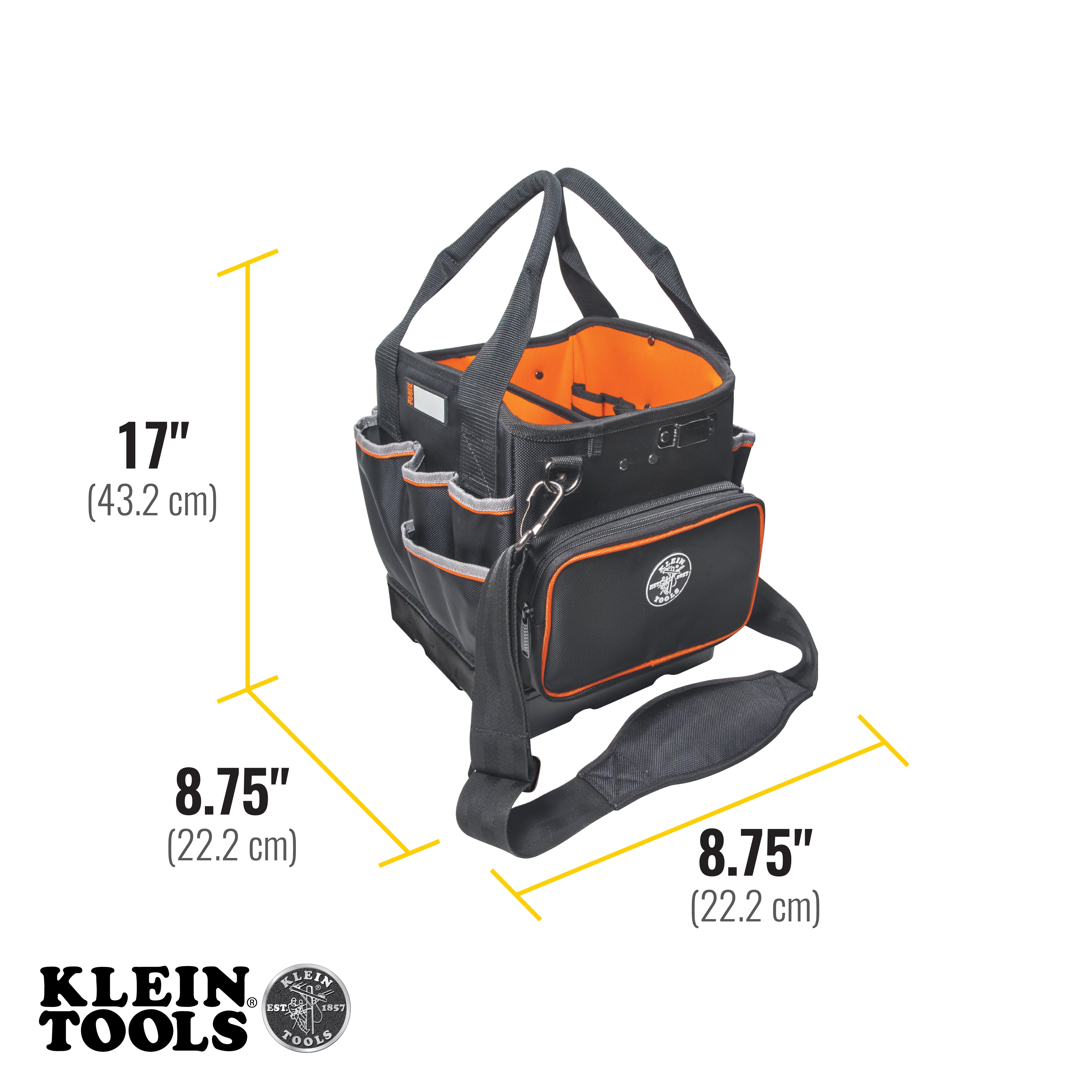 Klein Tools 5541610-14 Tool Bag, Tradesman Pro™ Tool Tote, 40 Pockets, 10-Inch - Edmondson Supply