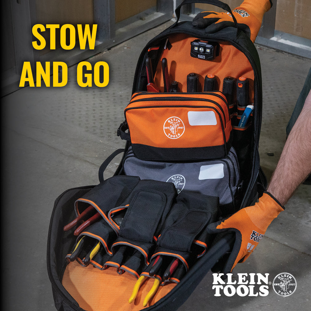 Klein Tools 55579 Double Zipper Tool Bag, 2-Pack - Edmondson Supply
