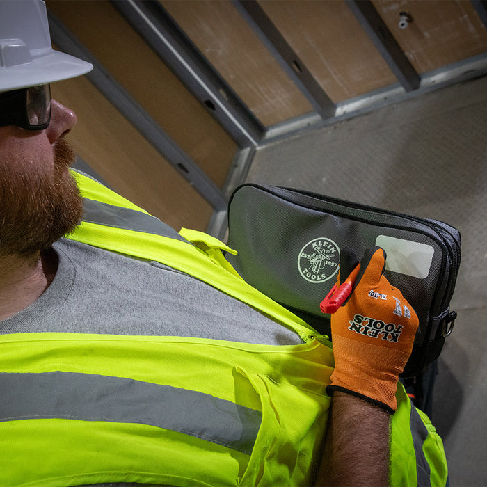 Klein Tools 55583 Double Zipper Bag, 12 x 7-Inch - Edmondson Supply