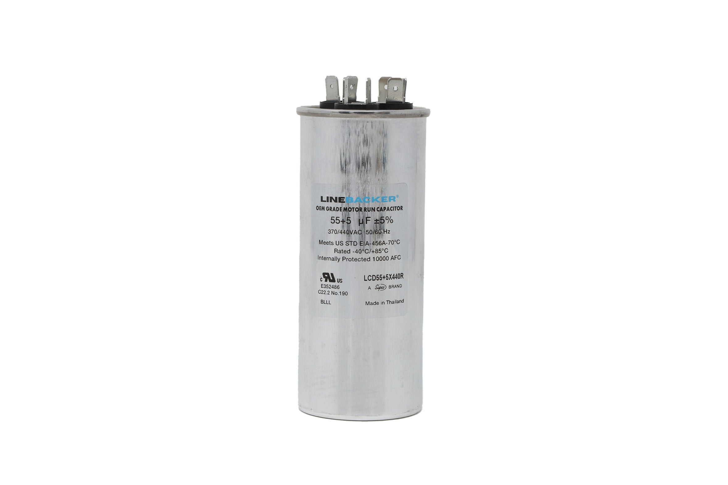 Supco Linebacker LCD55+5X440R Round Dual Run Capacitor - Edmondson Supply
