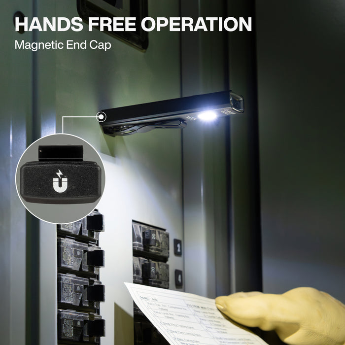 Klein Tools 56074 Rechargeable Slim-Profile LED Pocket Flashlight with Laser - Edmondson Supply