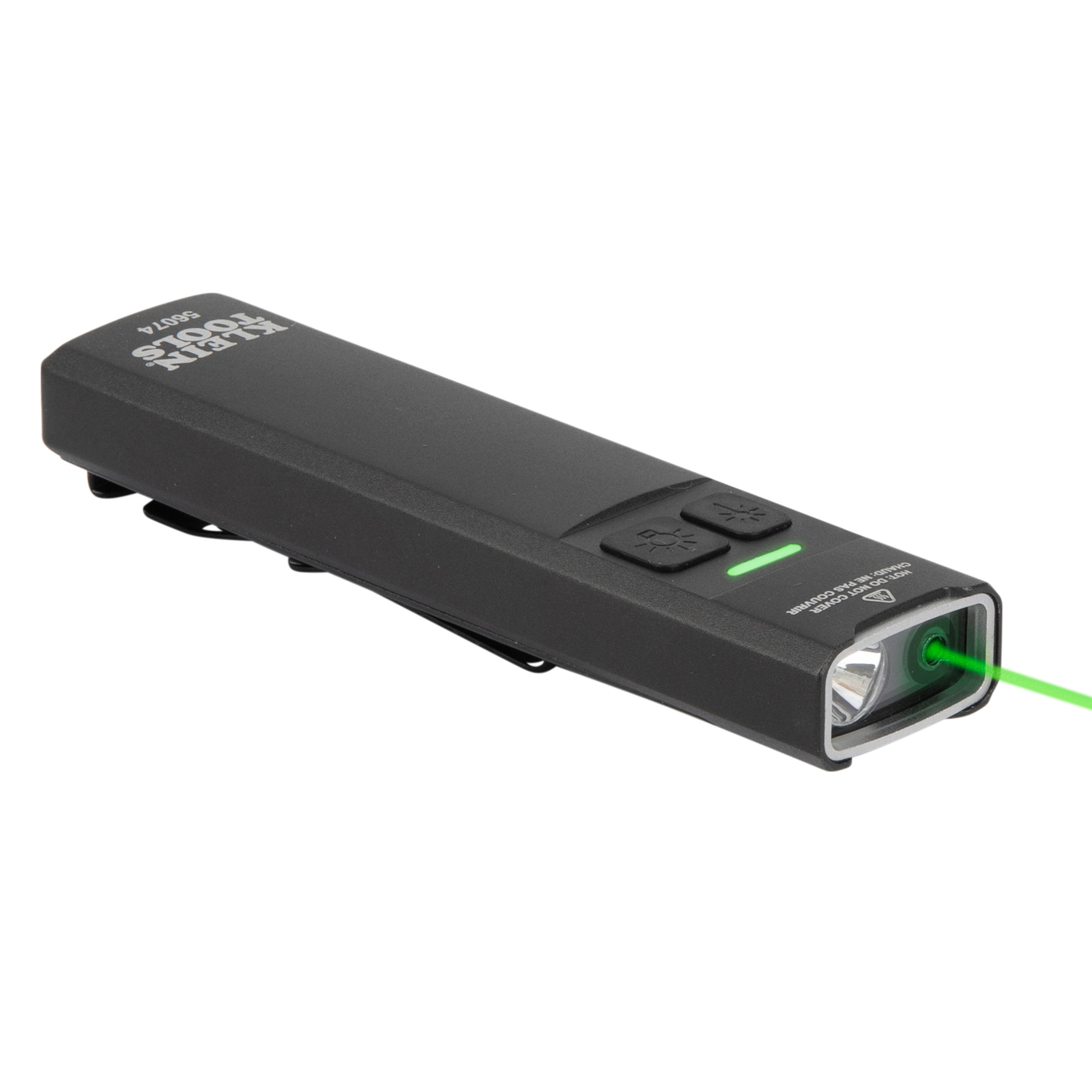Klein Tools 56074 Rechargeable Slim-Profile LED Pocket Flashlight with Laser - Edmondson Supply