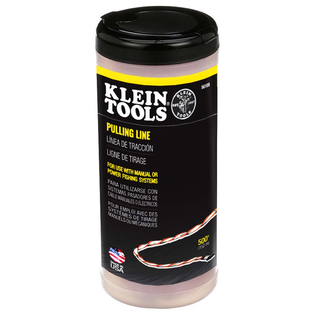 Klein Tools 56108 Poly Pull Line with Orange Tracer 500-Feet - Edmonson Supply