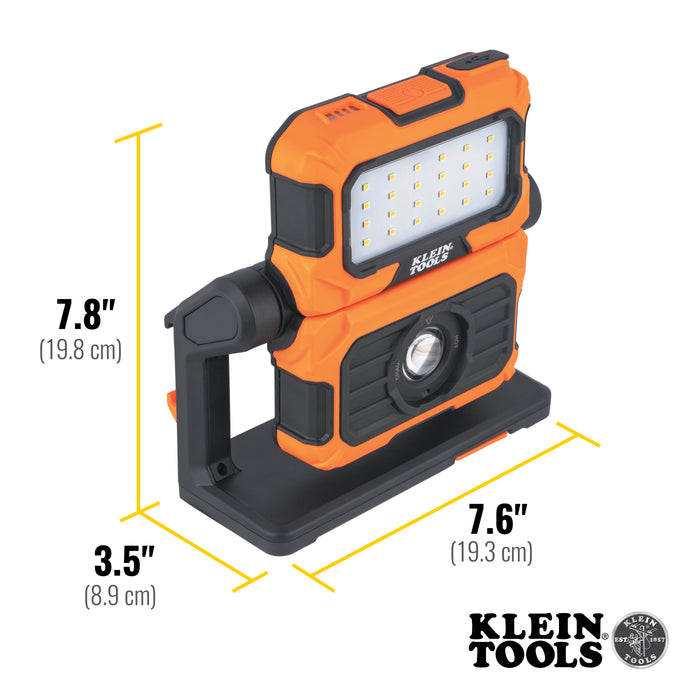 Klein Tools 56417 MODbox™ Rechargeable Dual Beam LED Work Light - Edmondson Supply