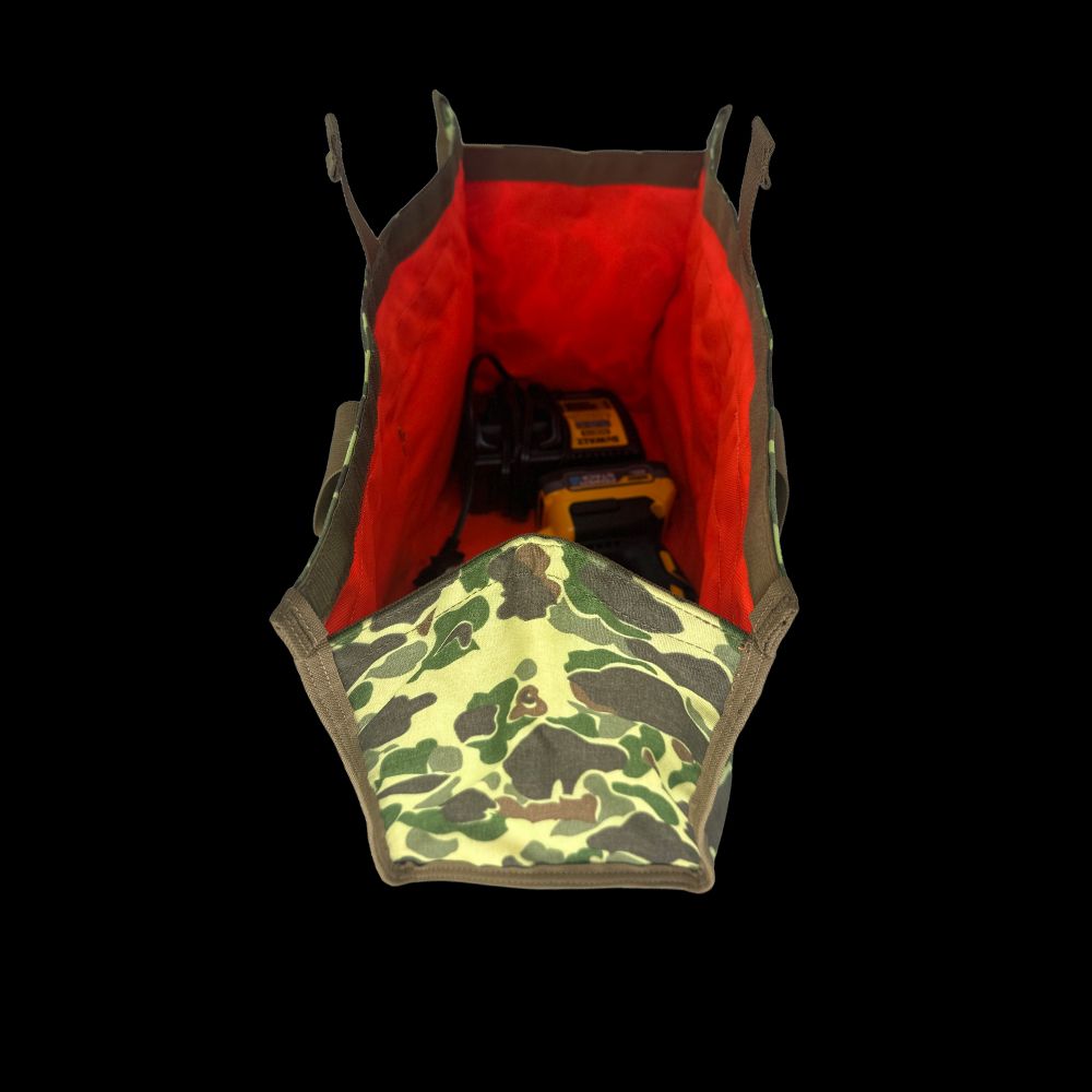 Atlas 46 Limited Edition Frog Skin Camo Quick Tool Bag with Removable Kneeling Pad V2 - Edmondson Supply