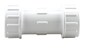Boshart 29-CC15 1-1/2" PVC Compression Coupling, Nitrile Seals - Edmondson Supply