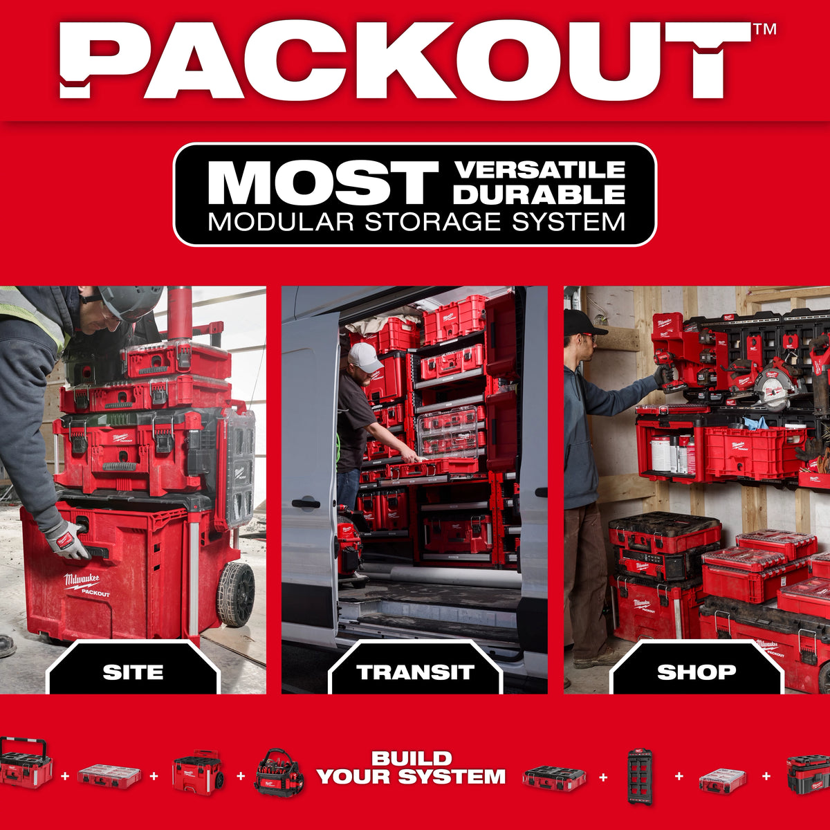 Milwaukee 48-22-8437 PACKOUT™ Compact Crate - Edmondson Supply