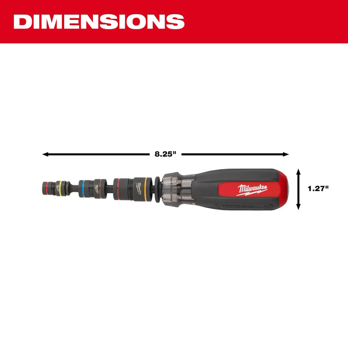 Milwaukee 48-22-2921 Multi-Nut Driver W/ SHOCKWAVE Impact Duty™ (flip) Magnetic Nut Drivers - Edmondson Supply