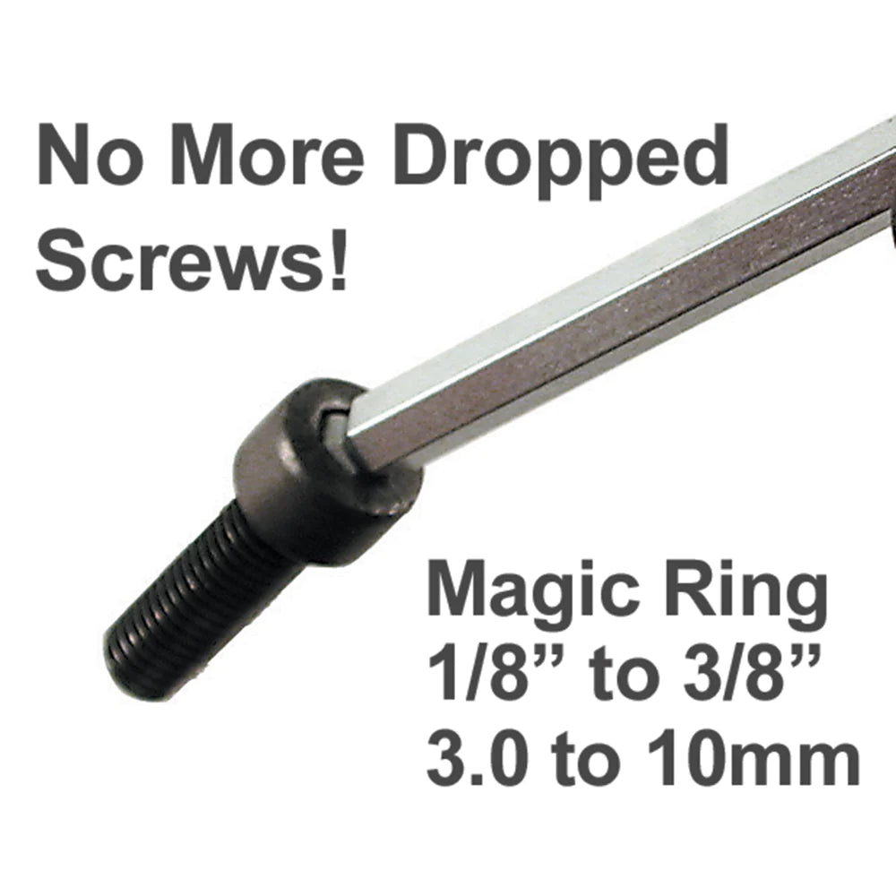 Wiha Tools 66992 22 Piece MagicRing Ball End Hex L-Key Set - Inch - Metric - Edmondson Supply
