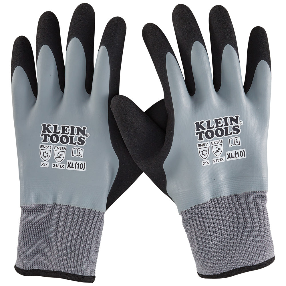 Klein Tools 60390 Thermal Dipped Gloves, Extra-Large - Edmondson Supply