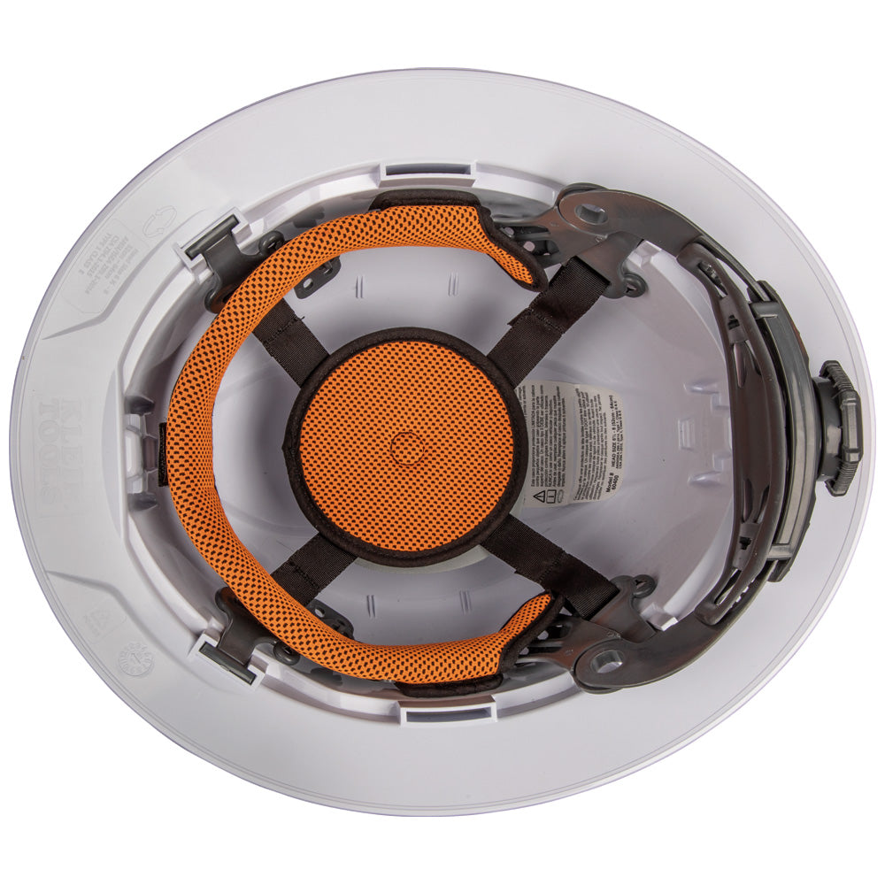 Klein Tools 60400 Hard Hat, Non-Vented, Full Brim Style, White - Edmondson Supply