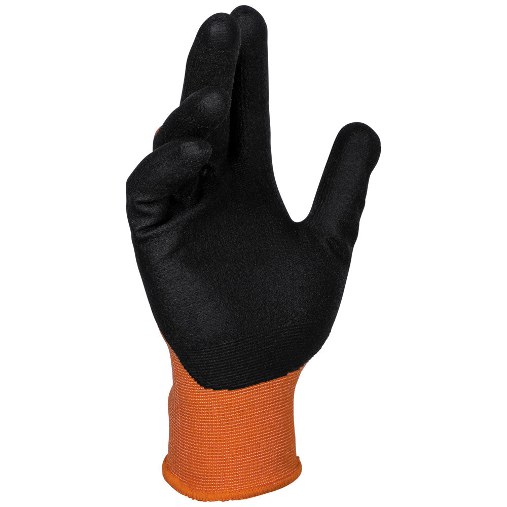Klein Tools 60672 Knit Dipped Gloves, Cut Level A1, Touchscreen, Large, 1-Pair - Edmondson Supply