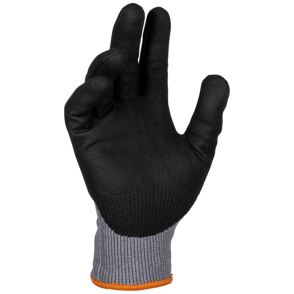 Klein Tools 60585 Knit Dipped Gloves, Cut Level A2, Touchscreen, Large, 2-Pair - Edmondson Supply